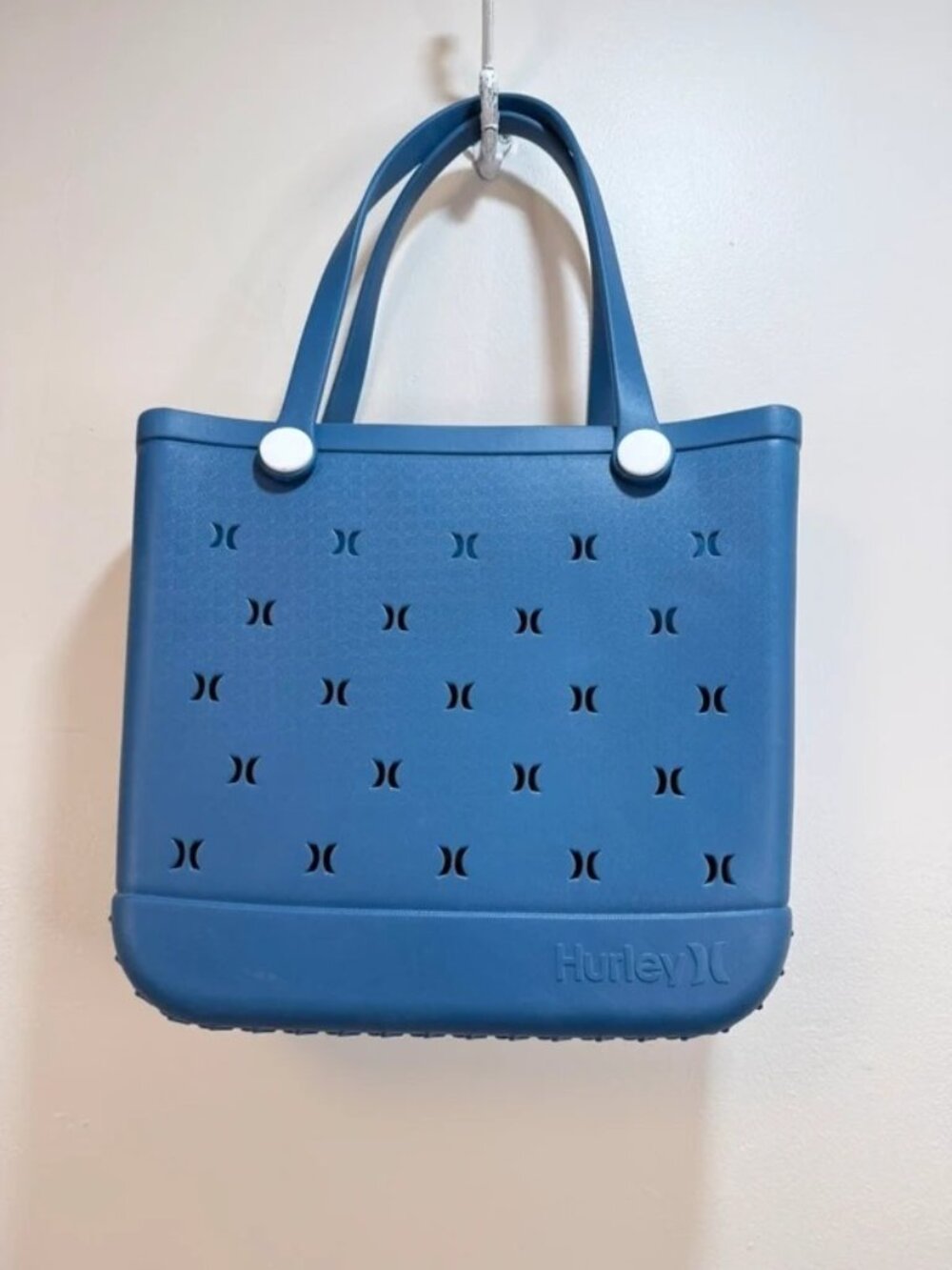 Hurley Tote Beach Bag Blue Rubber Silicone Waterproof